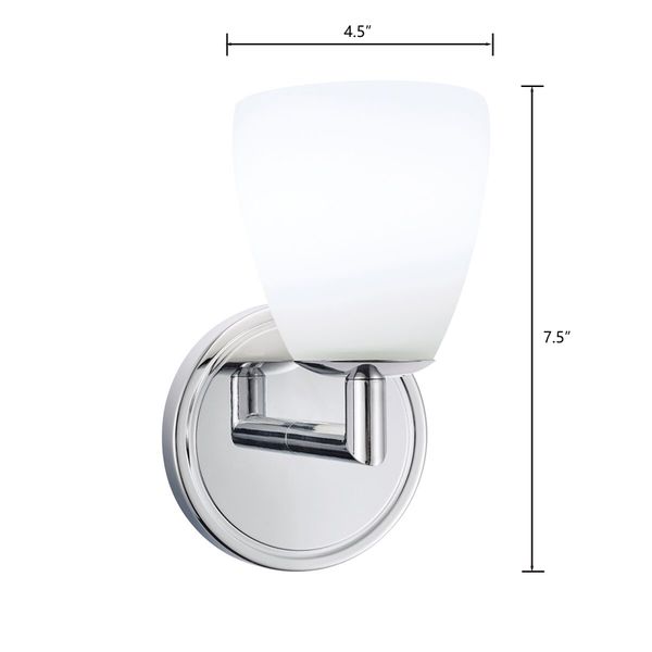Chancellor 7.5'' High Integrated LED Sconce - Chrome