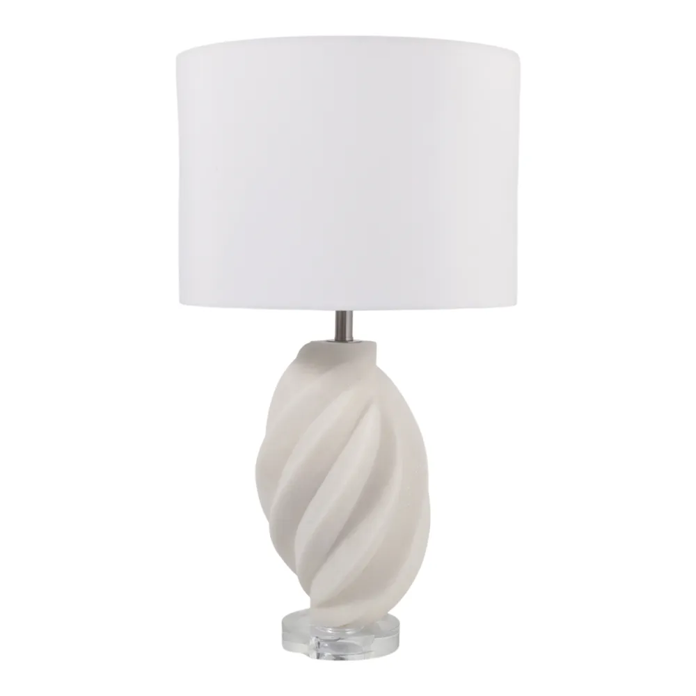 RAFECROSS IVORY LAMP 25 (IN)