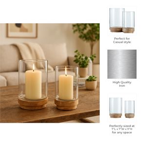 CELIASIDE SET OF 2 CLEAR HURRICANE 11 (IN) 8