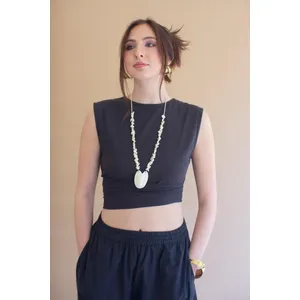 Convertible Wrap Blouse / Midnight 8