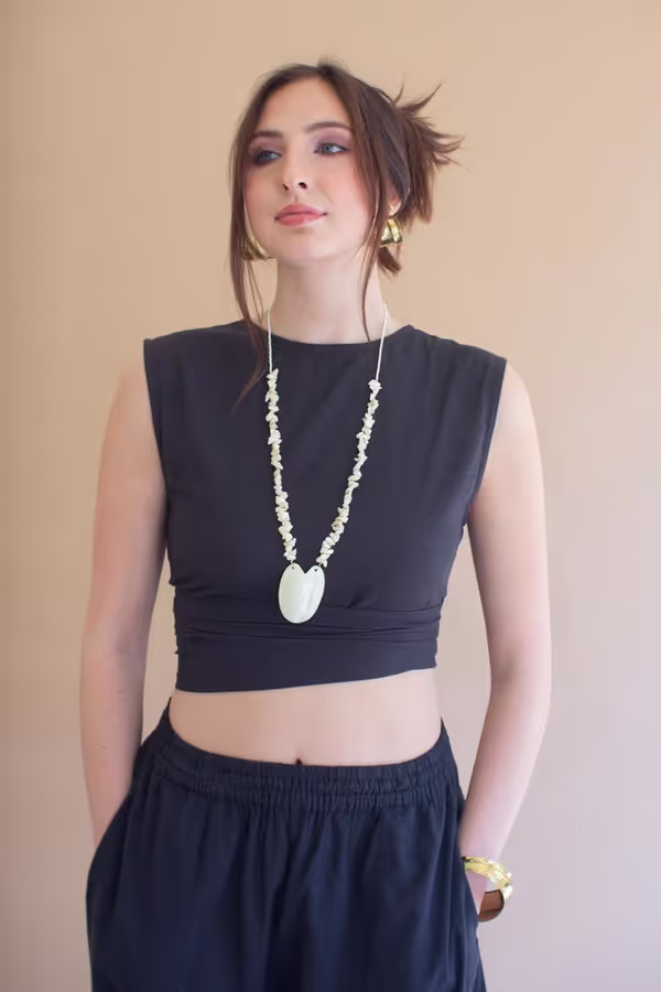 Convertible Wrap Blouse / Midnight