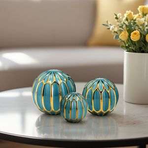 IVYPARK SET OF 3 BLUE ORBS 6 (IN) 2