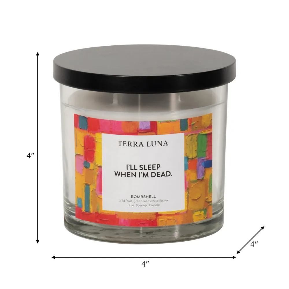 NELSONCROSS SLEEP WHEN I'M DEAD CANDLE 4 (IN)