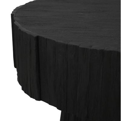Minato Accent Table - Shou Sugi Ban