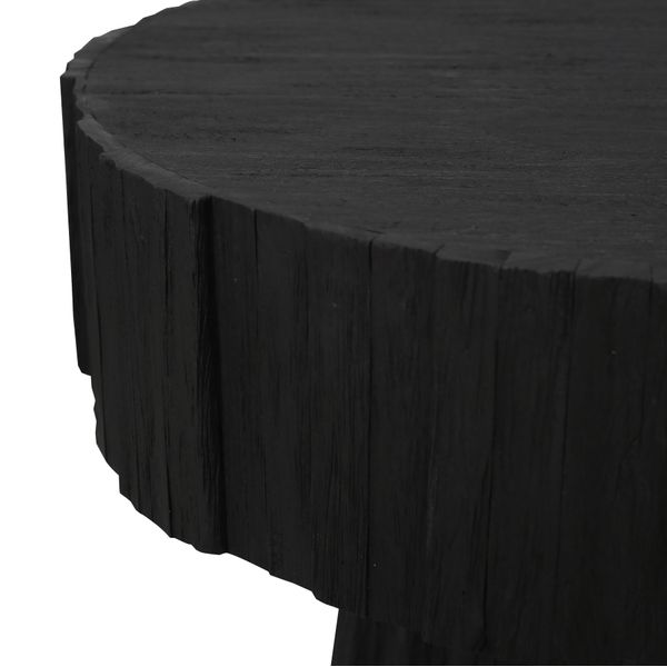 Minato Accent Table - Shou Sugi Ban