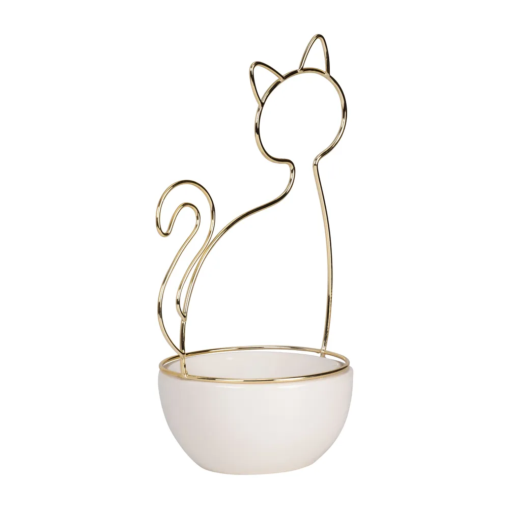 COVETON WHITE TRINKET TRAY 10 (IN)