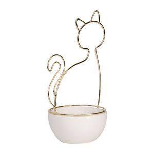 COVETON WHITE TRINKET TRAY 10 (IN) 3