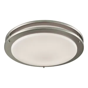Clarion 15'' Wide 1-Light Flush Mount - Brushed Nickel 1