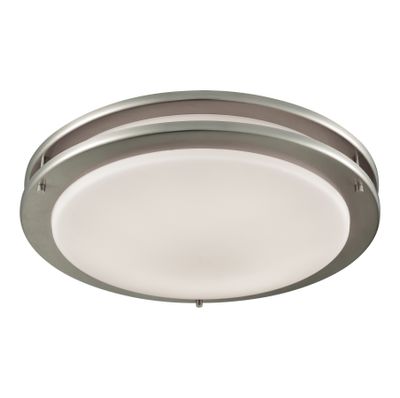 Clarion 15'' Wide 1-Light Flush Mount - Brushed Nickel