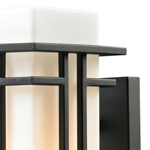 Croftwell 12'' High 1-Light Outdoor Sconce - Textured Matte Black 4