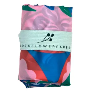 Lucky Iris blu Reusable Shopping Tote Bag 6