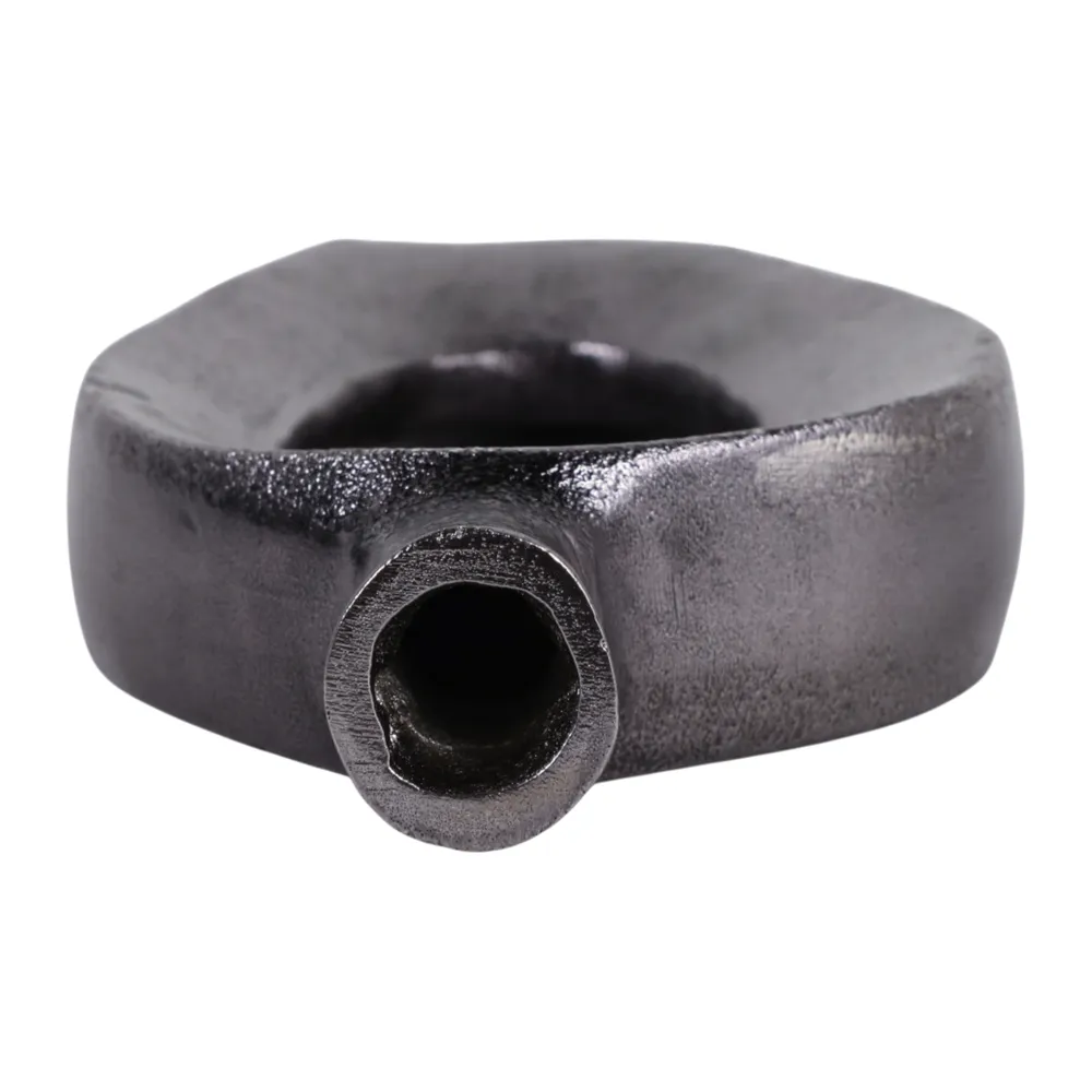 ALBAFORD BLACK VASE 8 (IN)