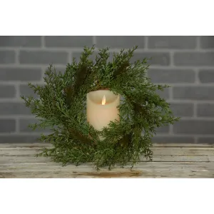 Rustic Cedar 6.5in Candle Ring 1