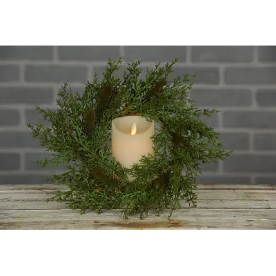 Rustic Cedar 6.5in Candle Ring