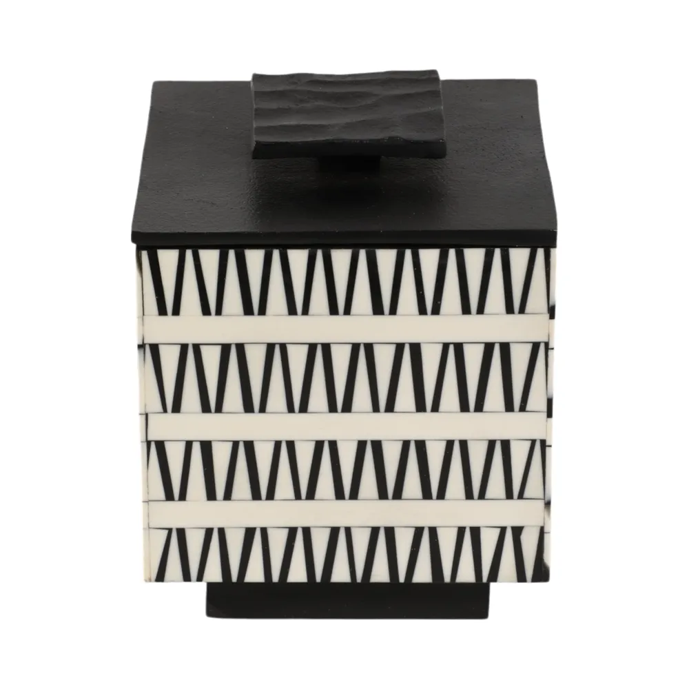 TANNERWIND SET OF 2 BLACK BOXES 9 (IN)