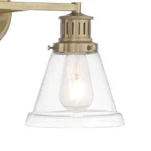 Alden 16.25'' Wide 2-Light Vanity Light - Antique Brass 4