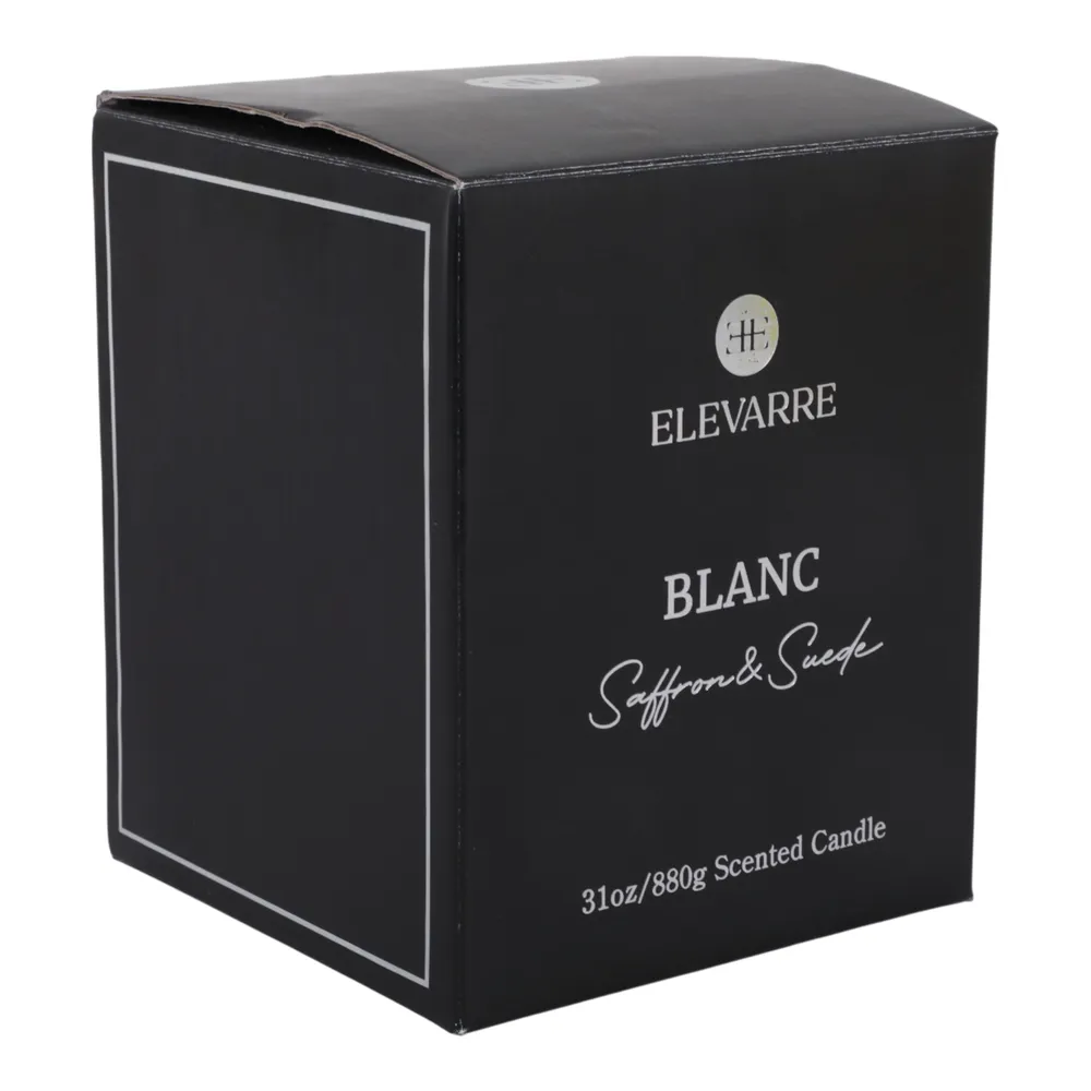 ROWANSTONE BLANC SAFFRON & SUEDE CANDLE 7 (IN)