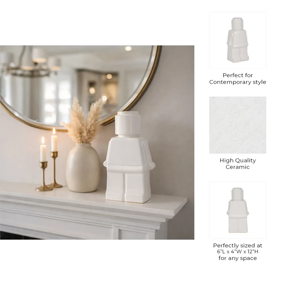 HARLOWRIDGE WHITE DECOR 12 (IN)
