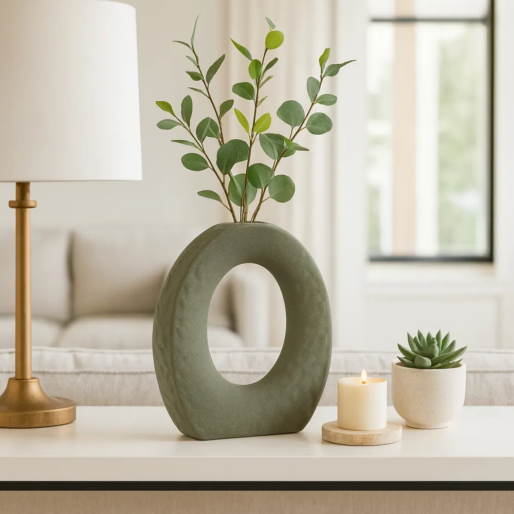 DILLONVIEW GREEN VASE 11 (IN)