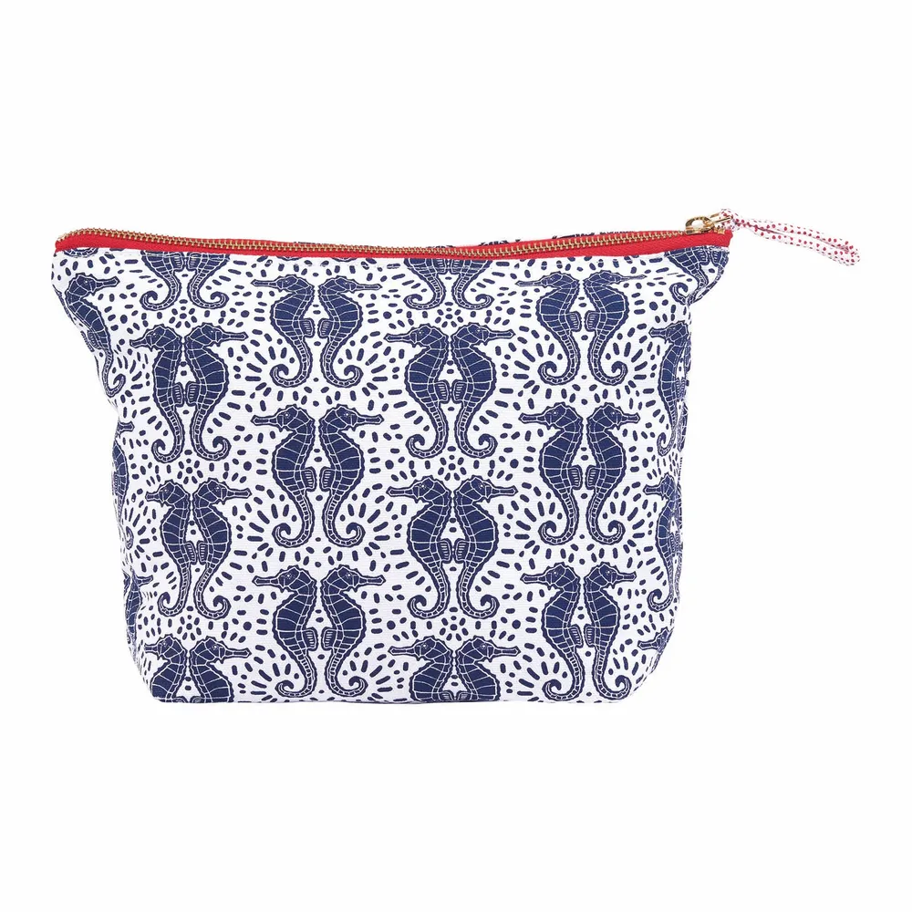 Seahorse Large Essential Canvas Pouch