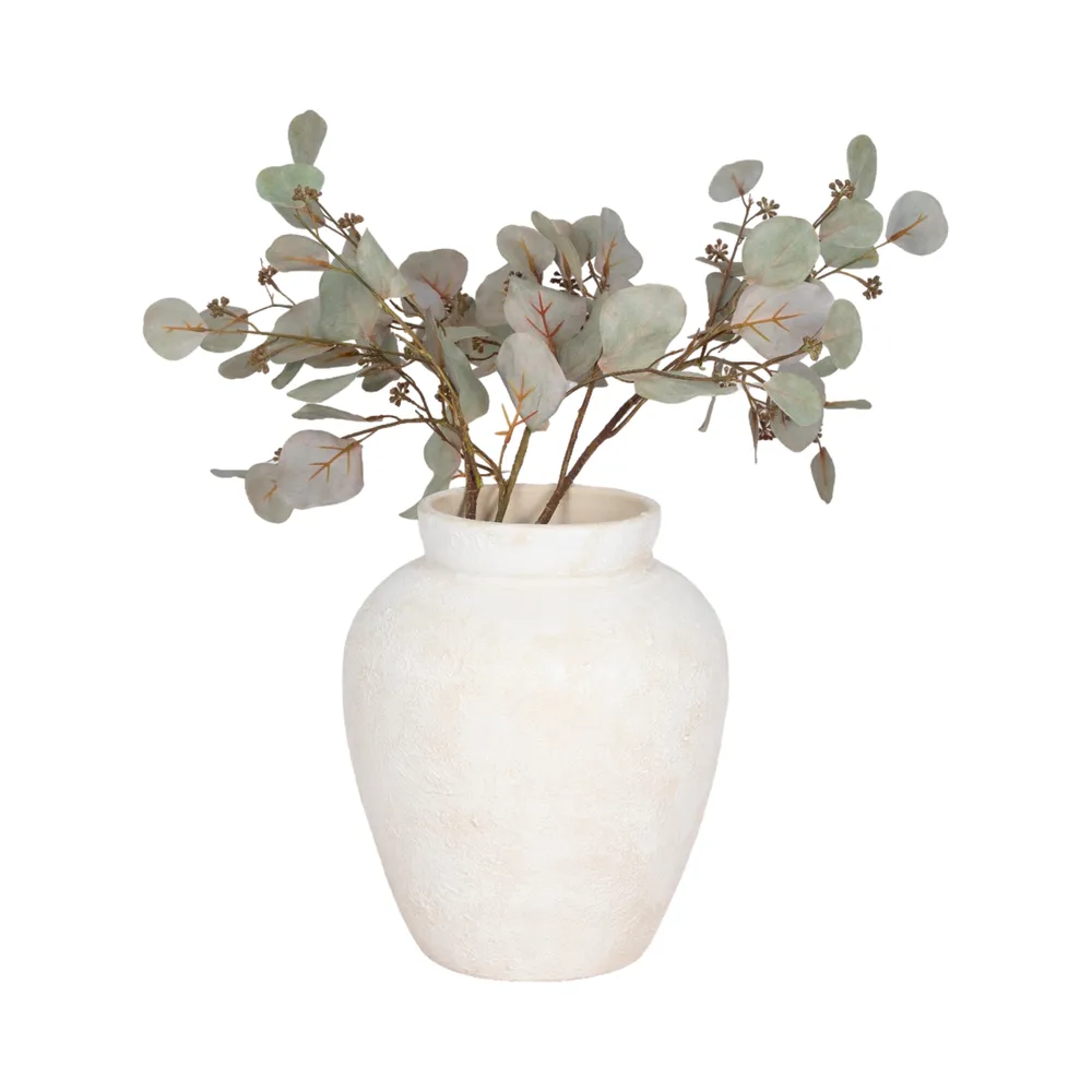 TROYSTONE IVORY VASE 12 (IN)
