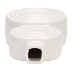 LEONAGATE WHITE VASE 10 (IN) 7