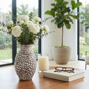 HARPERMILL BROWN VASE 10 (IN) 10