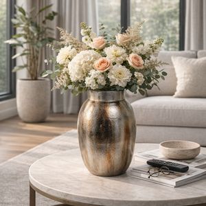 DREWFORD SILVER VASE 18 (IN) 11