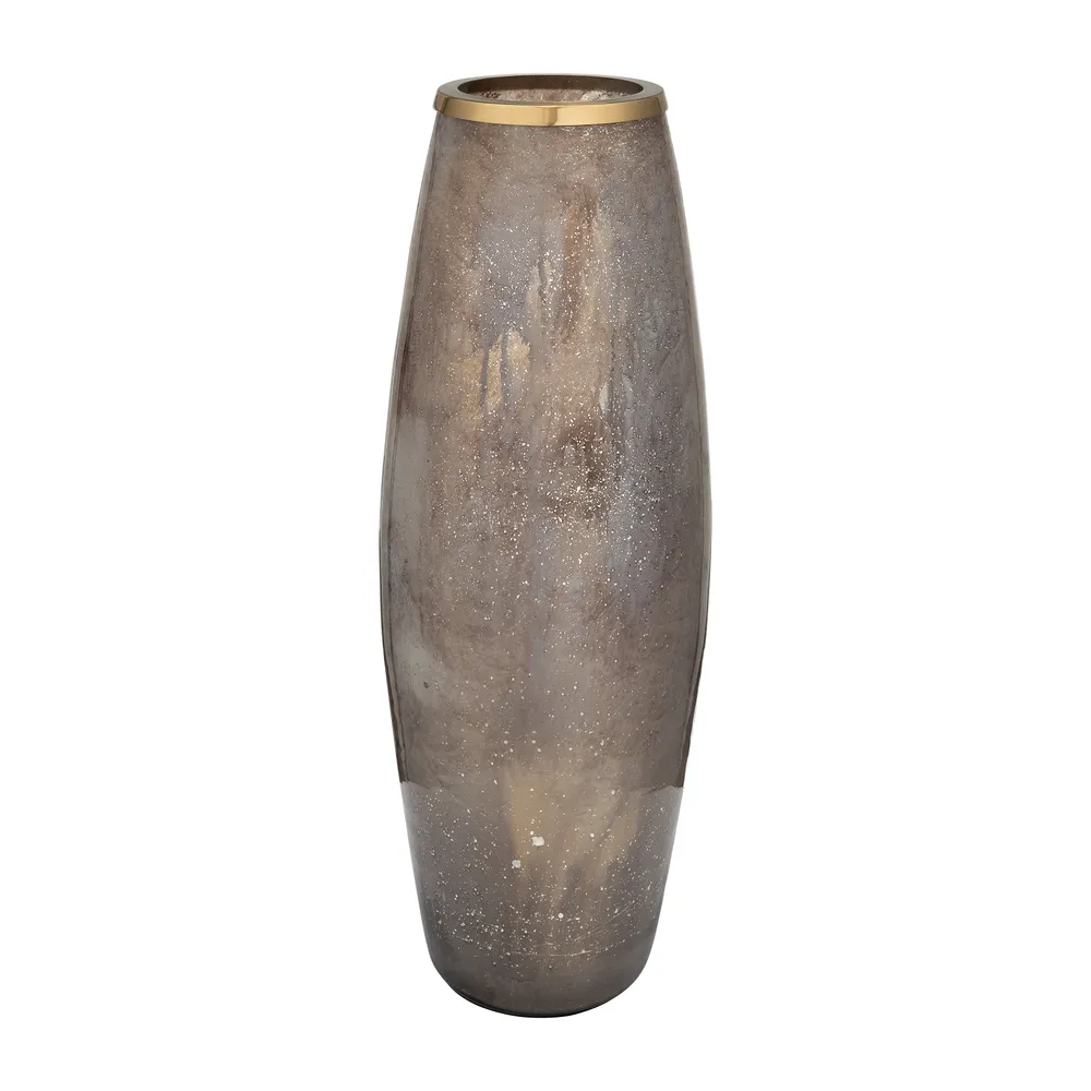 NORAWOOD GOLD GLASS VASE 24 (IN)