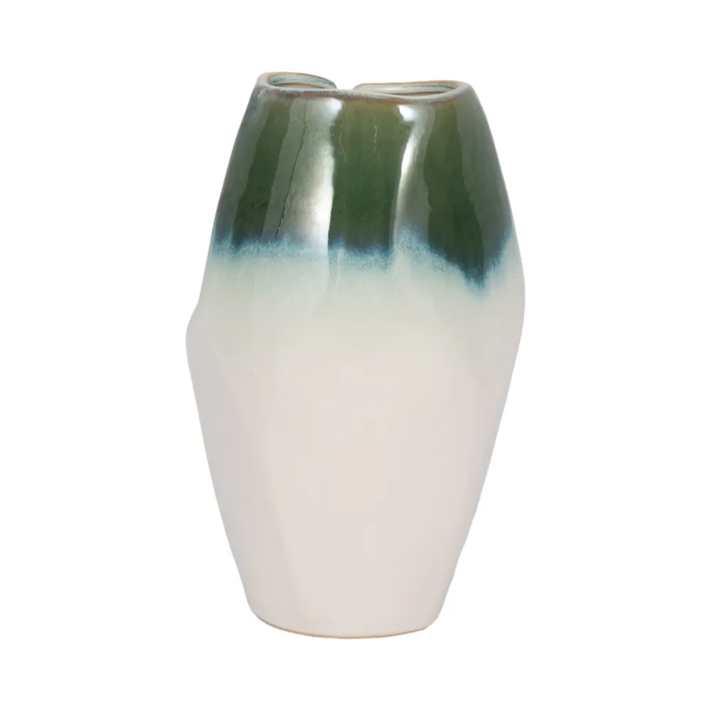ALDERVALE WHITE VASE 10 (IN)