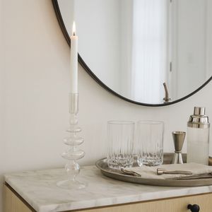 ELLENLAND CLEAR CANDLE HOLDER 11 (IN) 10