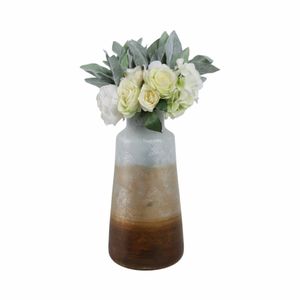 ORIONPARK WHITE GLASS VASE 17 (IN) 3