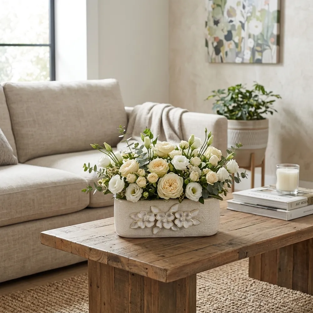 ORTONTON IVORY PLANTER 3 (IN)