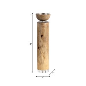 DOVERWELL BROWN CANDLE HOLDER 14 (IN) 7