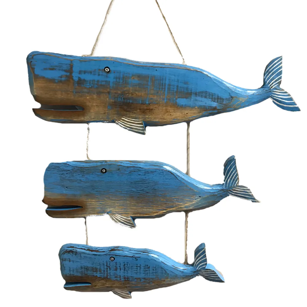 3PC WHALE PLAQUES