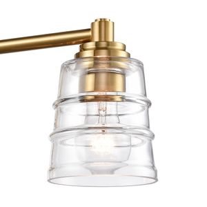 Pulsate 30.25'' Wide 4-Light Vanity Light - Satin Brass 6