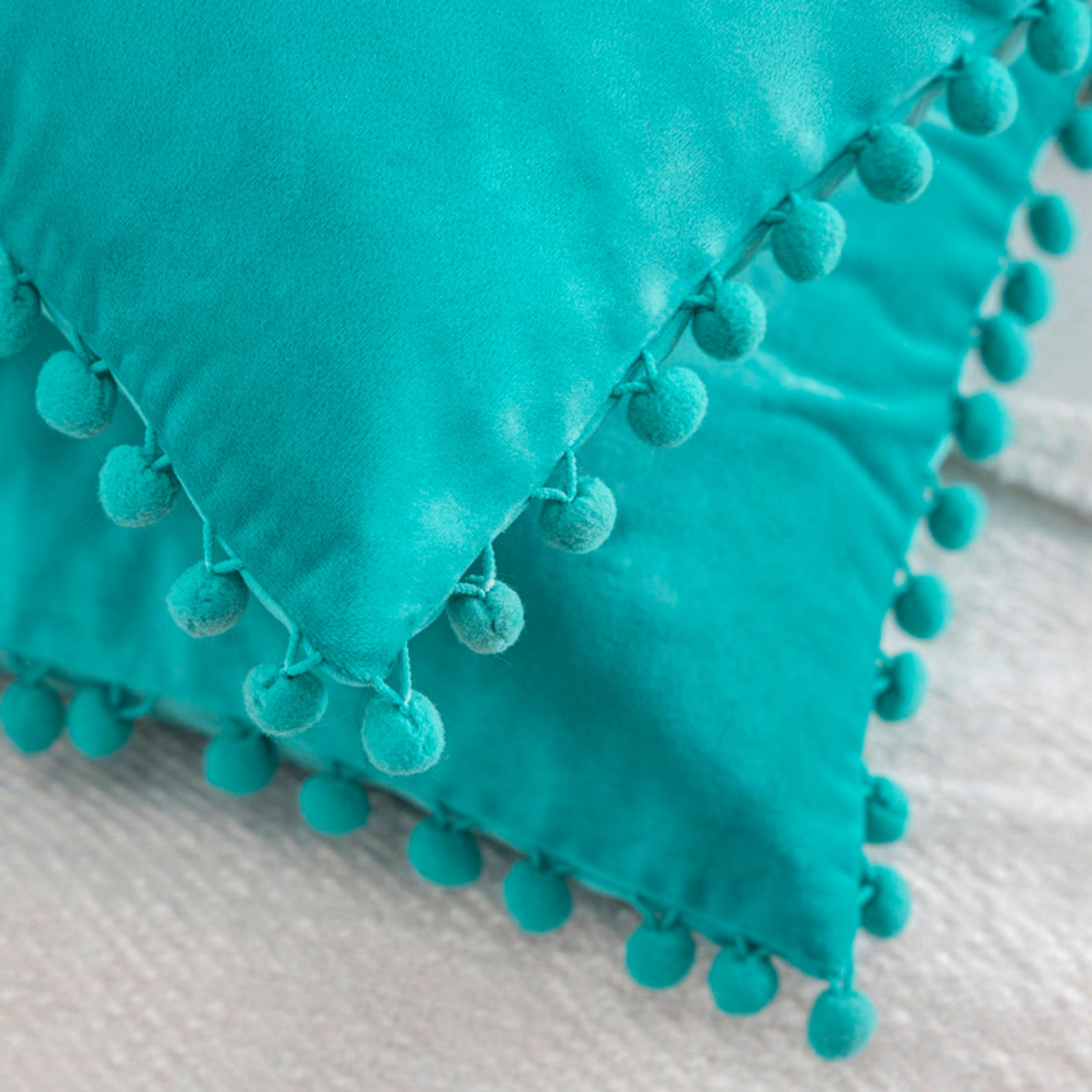Tassels Reversible Throw Pillow