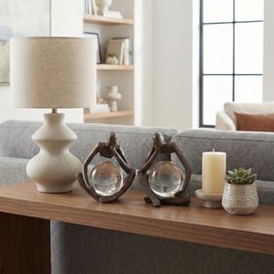CLIFTONRUN SET OF 2 BLACK ORBS 8 (IN) 12