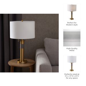 BENNETCLIFF GOLD LAMP 25 (IN) 8