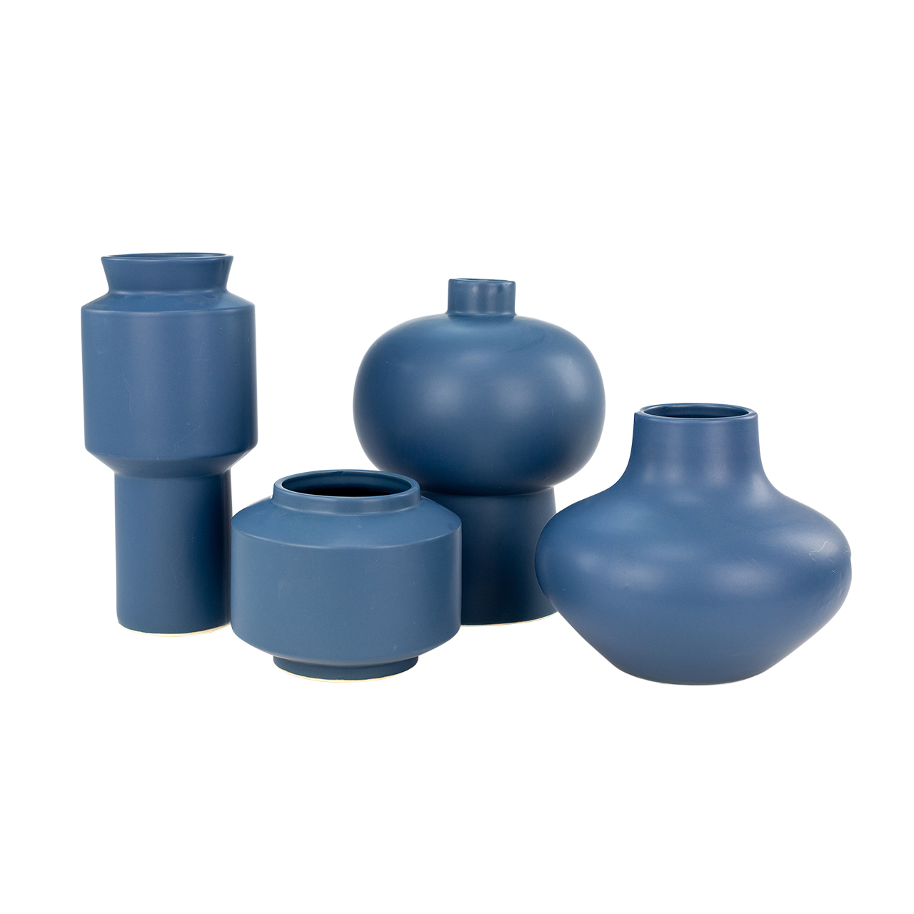 Cobalt Short Vase -SB 6