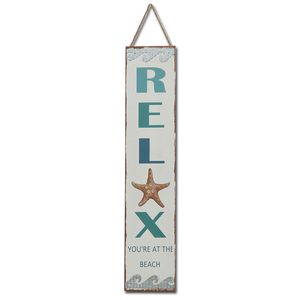 38" RELAX STARFISH VERTICAL SIGN 1