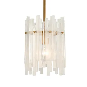 Brinicle 8'' Wide 1-Light Mini Pendant - Aged Brass 4