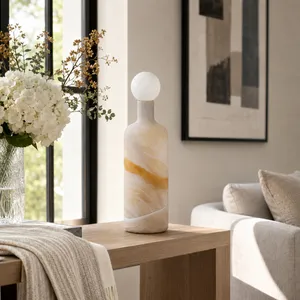 NEWTONGROVE GRAY GLASS VASE 16 (IN) 2
