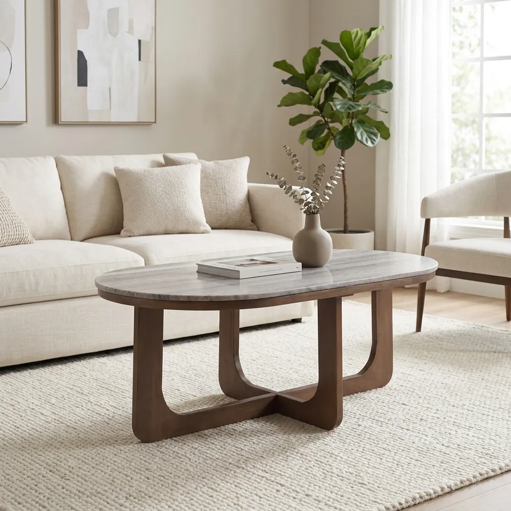 ENSLEYGATE BROWN COFFEE TABLE 19 (IN)