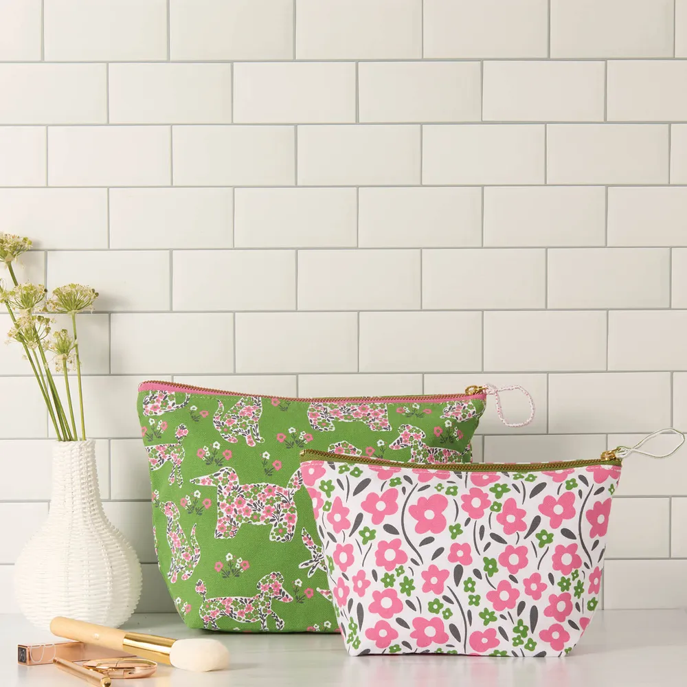 Petals & Paws Essential Canvas Pouch Set of 2