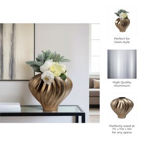 HAXTON GOLD VASE 15 (IN) 10