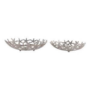 BELLCREST SET OF 2 SILVER BOWLS 5 (IN) 1