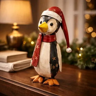 Festive Penguin 4.75x4.25x8.75