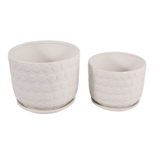 FIONAOAK SET OF 2 IVORY PLANTER 10 (IN) 5
