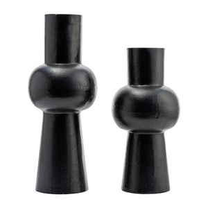 HATTONDALE BLACK VASE 15 (IN) 7